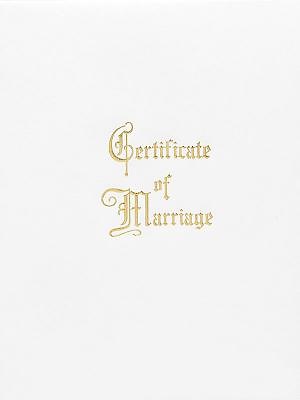 Traditional Steel-Engraved Marriage Certificate (Pkg of 3)