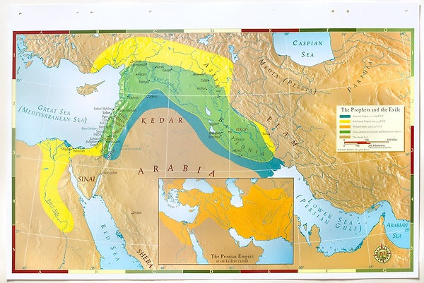 Abingdon Bible Land Map--The Prophets and the Exile