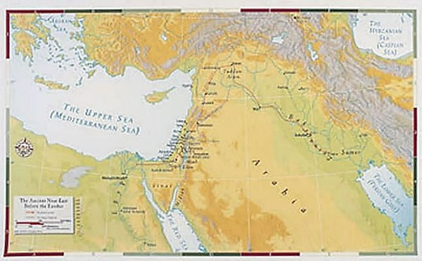 Abingdon Bible Land Map--Ancient Near East Before the Exodus