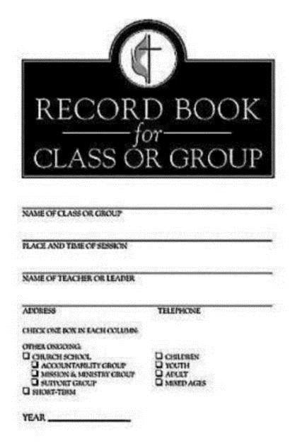 Record Book for Class or Group (Pkg of 12)