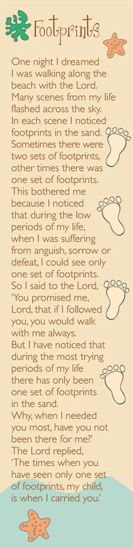 Footprints Bookmark (pack of 10)