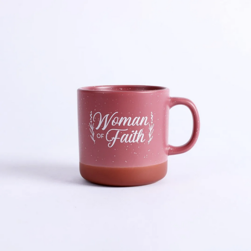 Mug: Woman of Faith Deep Rose 13oz