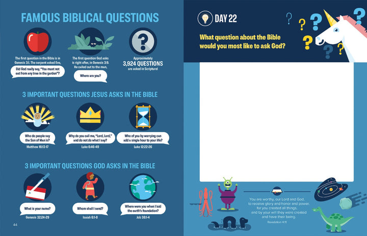 Bible Infographics for Kids Adventure Journal