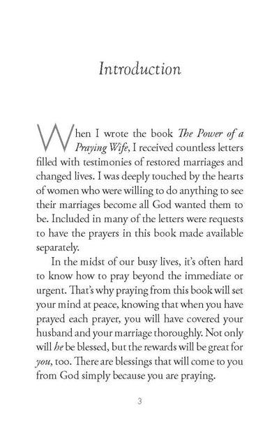 The Power Of A Praying Wife Book Of Prayers