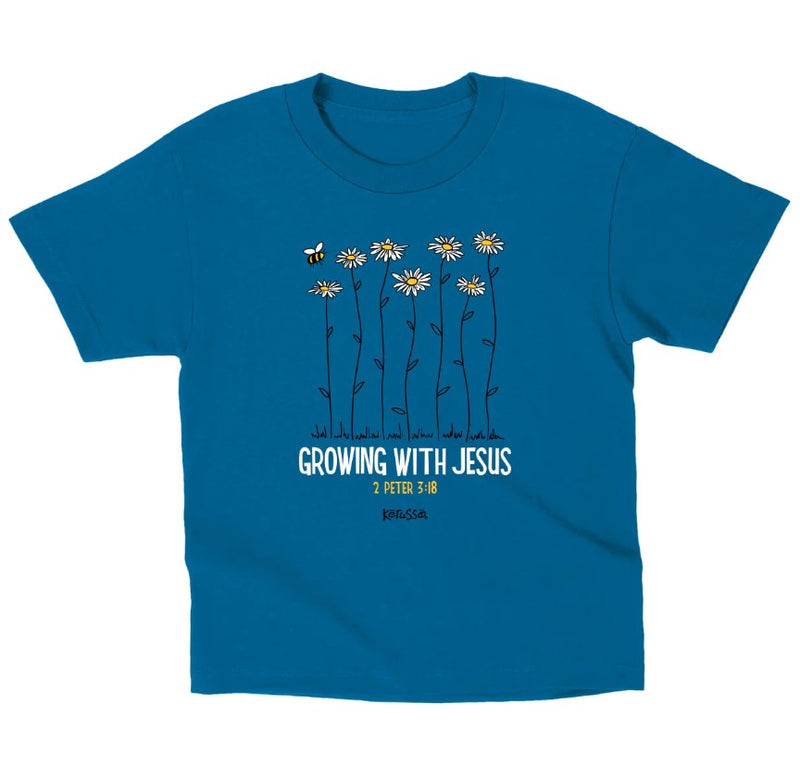 Growing with Jesus Kids T-Shirt, 3T