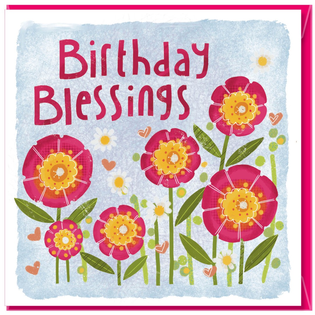 Birthday Blessings Greetings Card