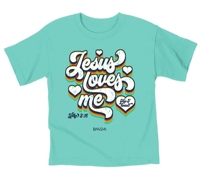 Jesus Loves Me Kids T-Shirt, 3T