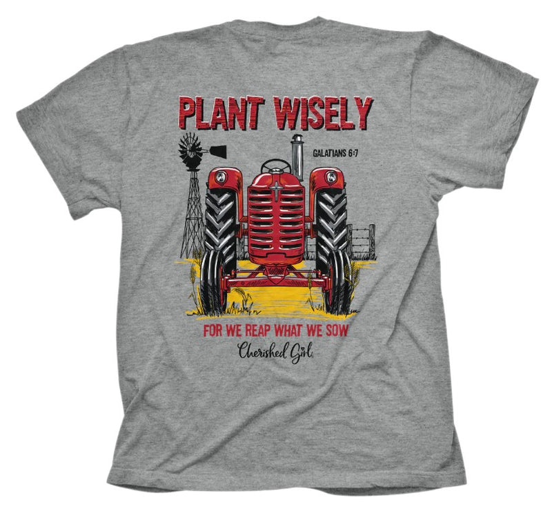 Cherished Girl Plant Wisely T-Shirt, Medium