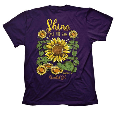 Cherished Girl Shine Sunflower T-Shirt, Medium