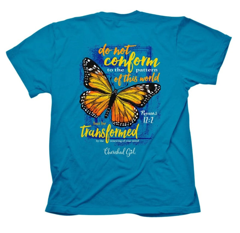 Cherished Girl Transformed Butterfly T-Shirt, Small