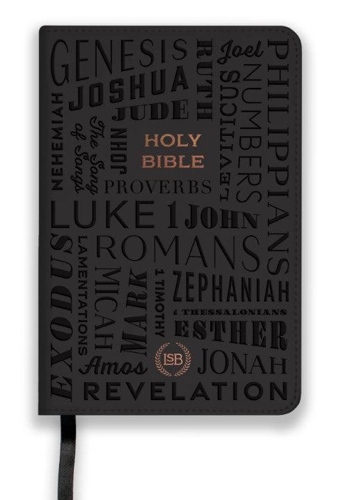 LSB Compact Bible, Black 66 Books Rose Gold