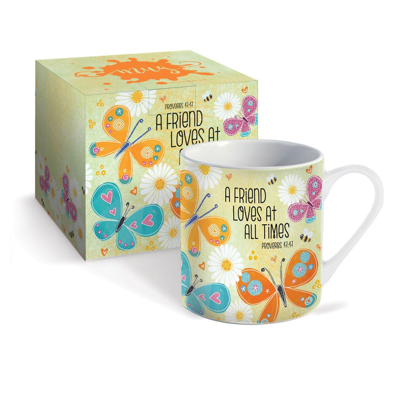 A Friend Loves (Butterflies) Mug & Gift Box