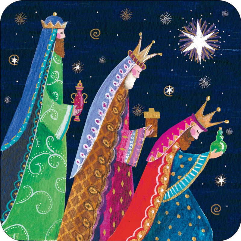 Three Kings Christmas Coaster