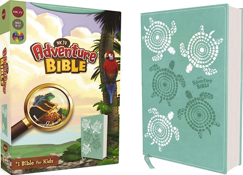 NKJV, Adventure Bible, Leathersoft, Teal, Full Color