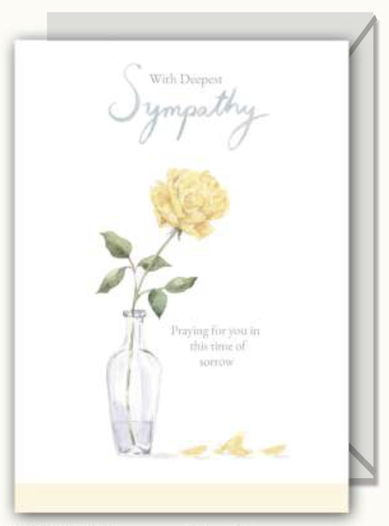 Sympathy Rose Greetings Card