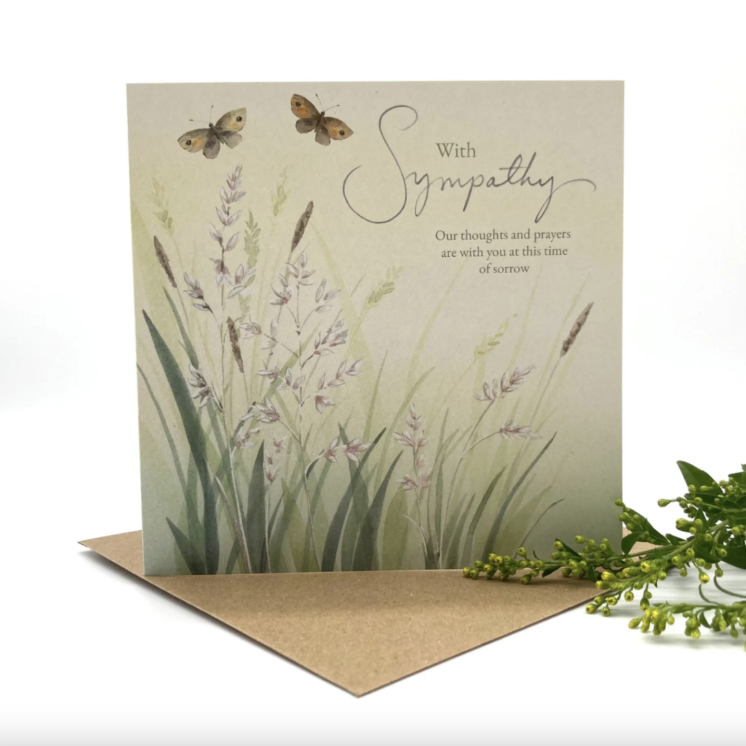 Sympathy Pastures Greetings Card