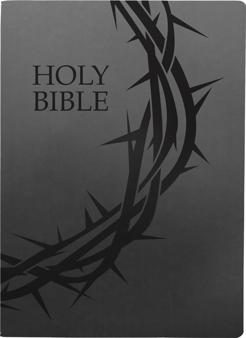 KJVER Holy Bible, Crown Of Thorns Design, Large Print, Black