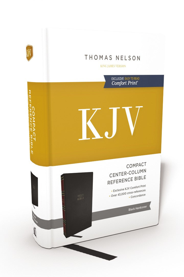 KJV, Compact Center-Column Reference Bible, Hardcover