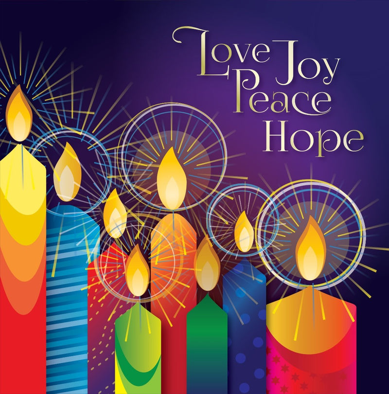 Love & Peace Christmas Cards (Pack Of 10)