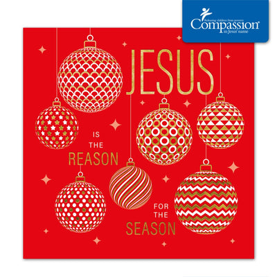 Compassion Charity Christmas Cards: Jesus/Reason (Pack of 10)