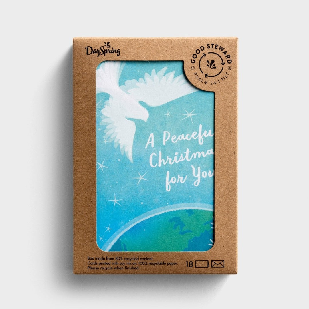 Christmas Boxed Cards: Peaceful Christmas (Pack Of 18)