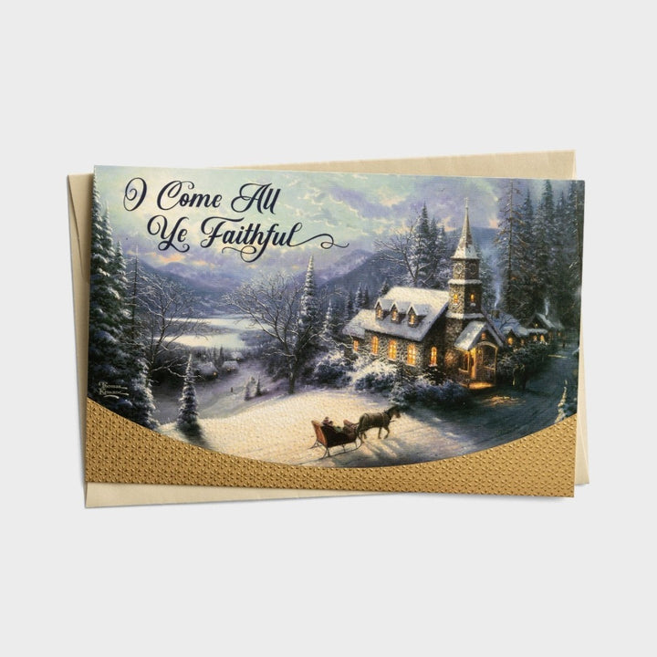 Christmas Boxed Cards: Thomas Kinkade - Oh Come All Ye Faith