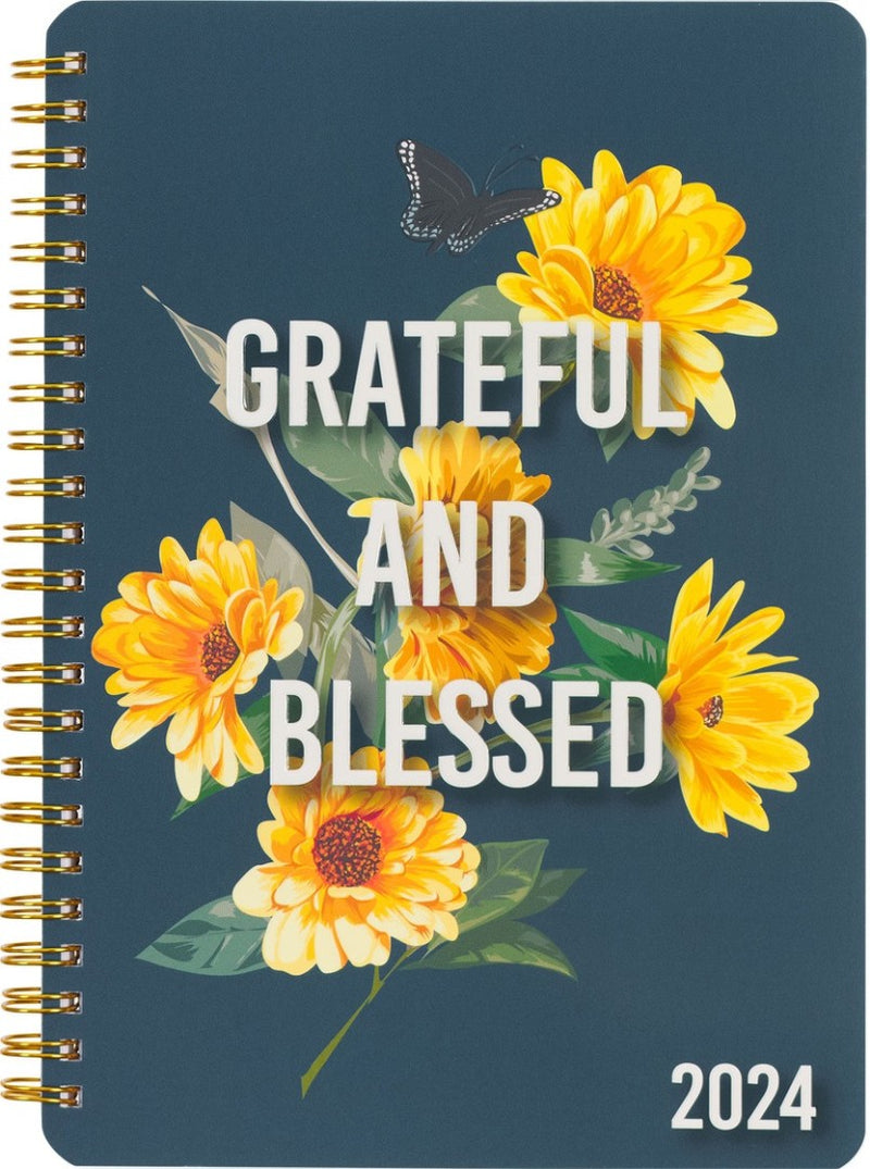 2024 Wirebound Planner: Grateful And Blessed