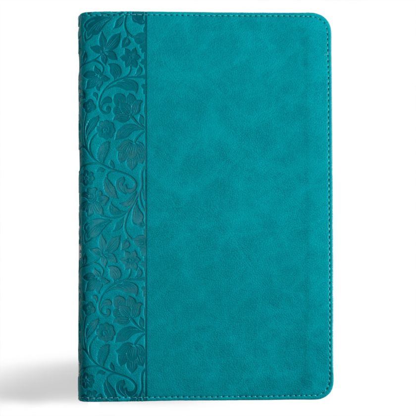 CSB Thinline Bible, Teal Leathertouch