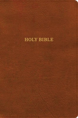 KJV Giant Print Reference Bible, Burnt Sienna Leathertouch