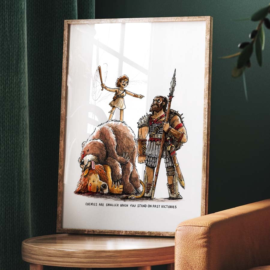 Stand On Past Victories - A3 Christian Art Print