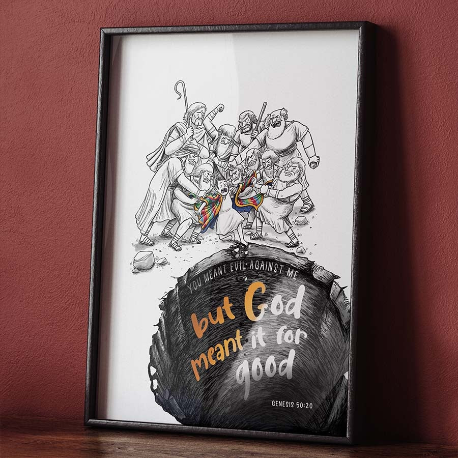 God Meant It for Good - A4 Christian Art Print