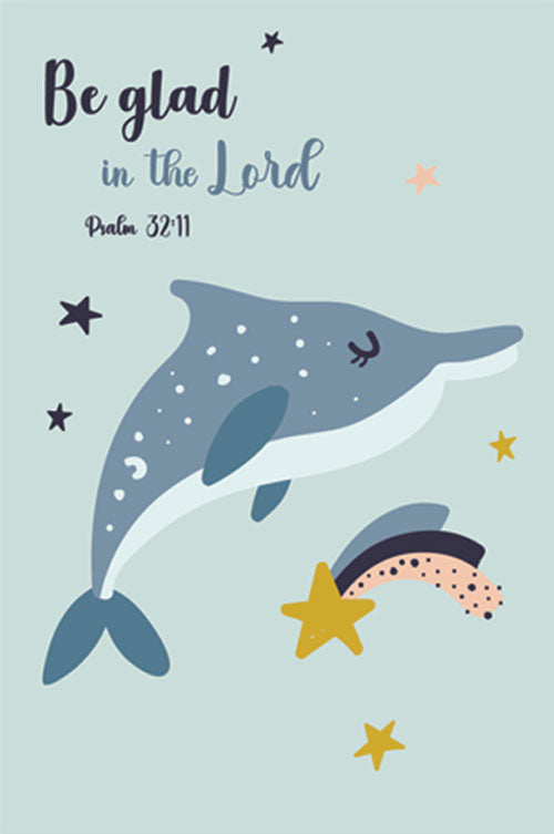 Memo Pad Sea Creature Series: Be Glad - Psalm 32:11