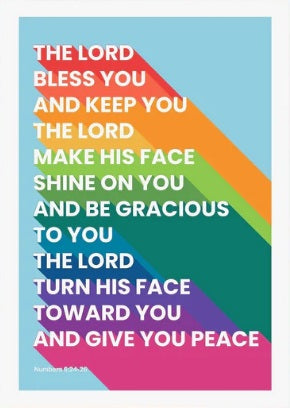 The Lord Bless You And Keep You - Numbers 6 - A4 Print
