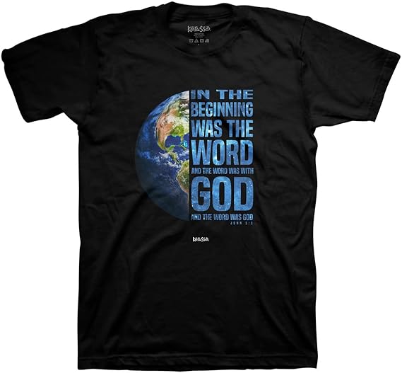 In the Beginning Globe T-Shirt Medium