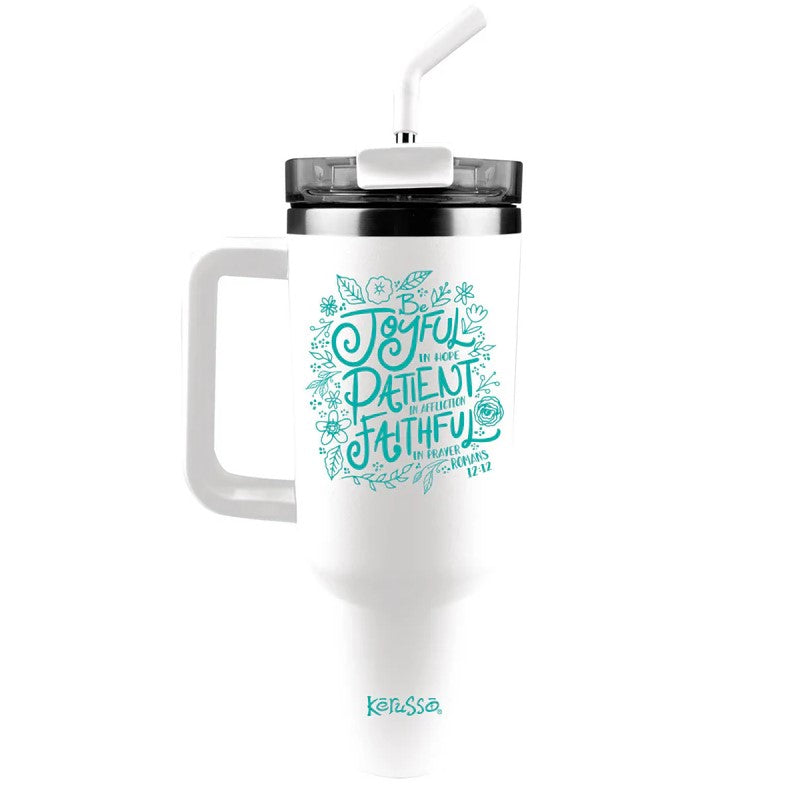 Be Joyful - 40oz Mug with Straw