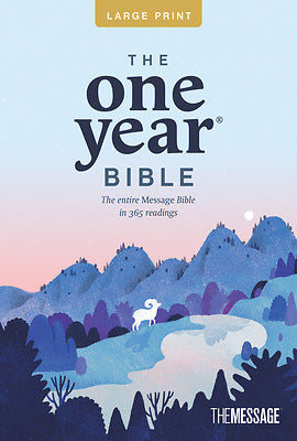 One Year Bible The Message, Large Print Thinline Edition