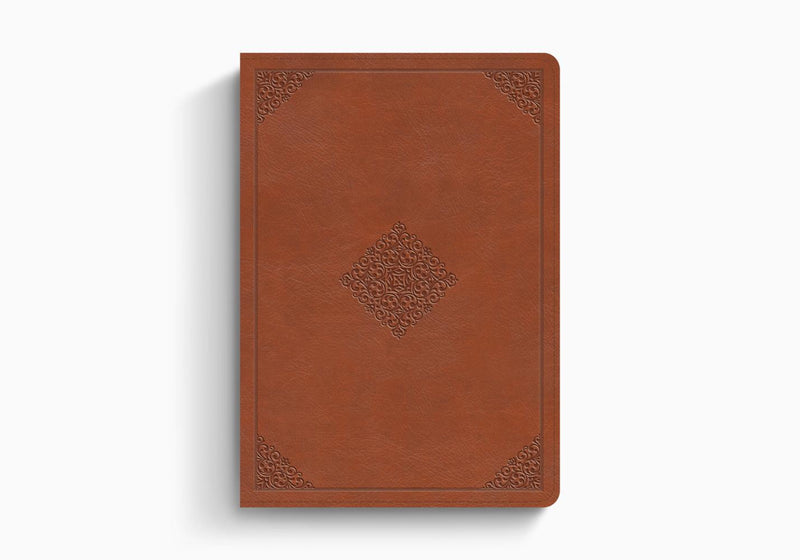 ESV Study Bible (Trutone, English Saddle, Ornament Design)