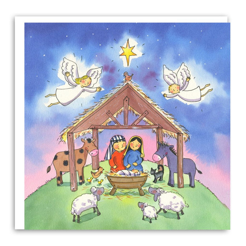 Away In A Manger Christmas Cards (Pack of 5)