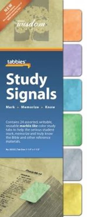 Study Signals Tabs, Marbled Colours