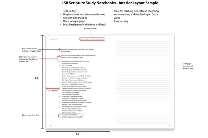 LSB Scripture Study Notebook - Old Testament Set