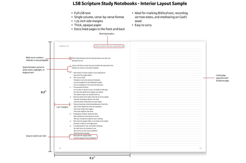 LSB Scripture Study Notebook - Old Testament Set