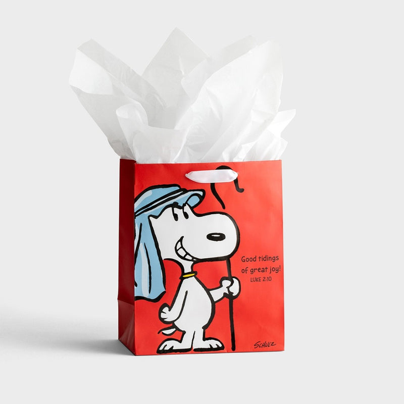 Peanuts - Good Tidings - Medium Christmas Gift Bag