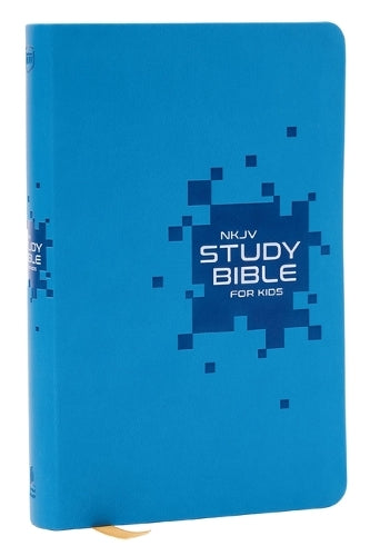 NKJV Study Bible For Kids, Blue Leathersoft