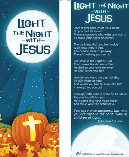 Light The Night With Jesus Jumbo Bookmark