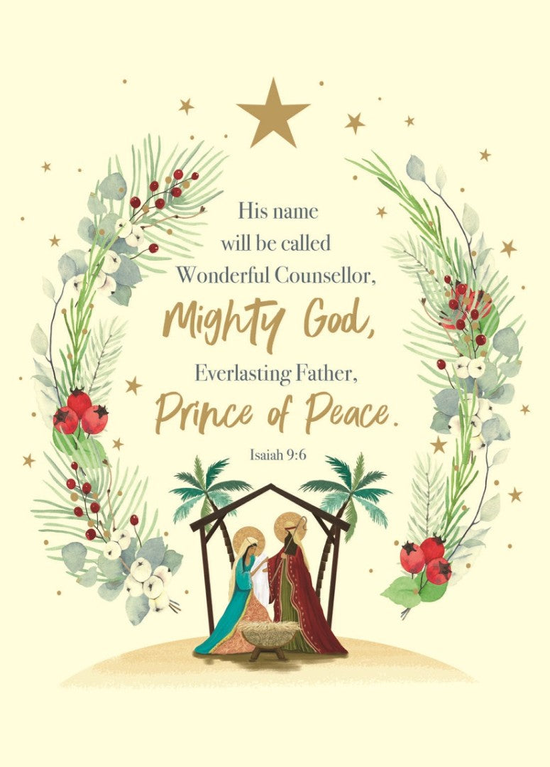 Prince Of Peace Christmas Cards - Pack Of 10