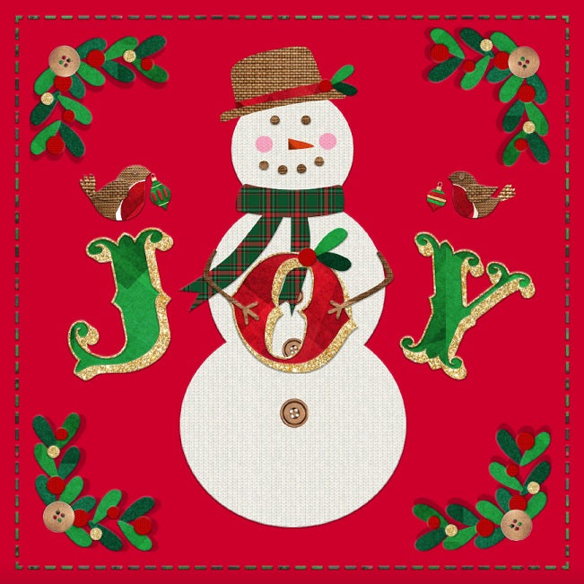 Tearfund - Joyful Snowman - Pack Of 10