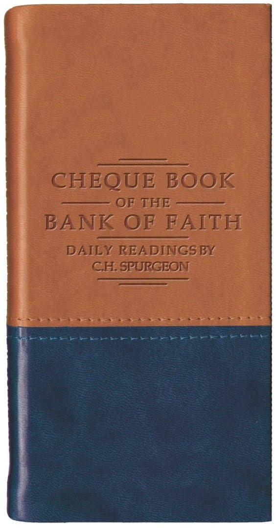 Chequebook of the Bank of Faith Tan/Blue