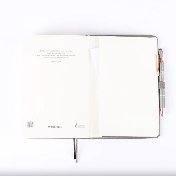 Wineskin Journal Grey Hardcover