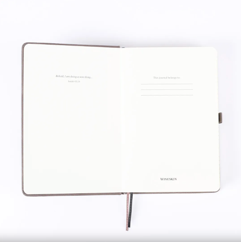 Wineskin Journal Grey Hardcover