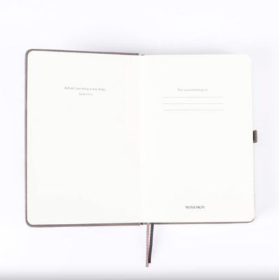 Wineskin Journal Grey Hardcover